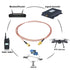 SMA Antenna Extension Cable SMA Male to SMA Female Bulkhead Mount RF Connector RG316 Cable 2M 6.5Ft for Handheld Ham Radio 4G LTE Router Gateway C...