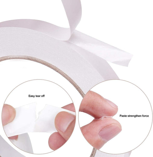 2 Rolls 1 Inch Double Sided Tape (1-Inch x 30 Yards per Roll), Permanent Clear Double-Sided Adhesive Scotch Tape for DIY Arts, Crafts, Scrapbook, ...