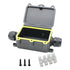 MAKERELE Waterproof Junction Box with Terminals and Screw IP68,3 Way Clamshell-Type Underground Electrical Junction Box Bury waterproof Electrical...