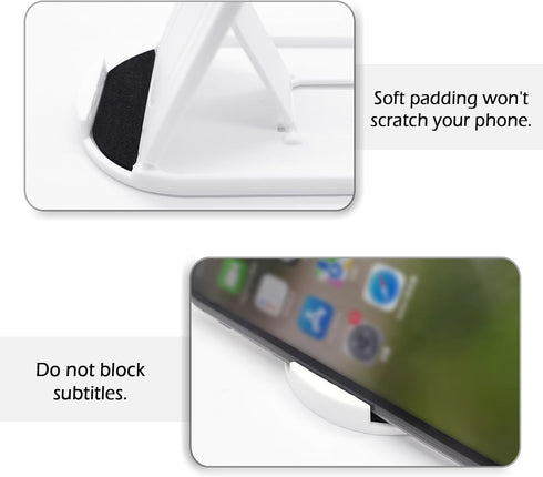 Cell Phone Stand?2Pack Portable Foldable Desktop Cell Phone Holder, Adjustable Universal Multi-Angle Cradle Stands for Tablet iPad iPhone 15 14 13...