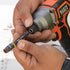 Klein Tools 32766 Impact Driver, 3-in-1 SAE Impact Socket and Bit Holder, Flip Socket with 1/4-Inch and 5/16-Inch Hex Drivers, 3-Inch Length...