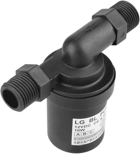 DC Solar Brushless ,DC 12V Submersible Pump Solar Hot Booster Pump for Water Circulation System,8L/min 1/2'' Thread,55? High Temperature Resistanc...