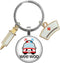Funny Transparent Cabochons Keychain with Pendant Metal Keychain Funny Keychain Gifts for Office Worker Nurse Doctor...
