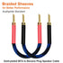 UCINNOVATE 11 AWG HiFi BFA Z Plugs Banana Speaker Cables, 4 Pack 20cm Audiophile OFC Gold Plated Speaker Wire with BFA Banana Plug for HiFi Audio ...