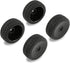 4 Pack 12mm Hex Wheels and Tires Set with Locknuts and Wrench for RC 1/10 On Road Racing Touring Car...