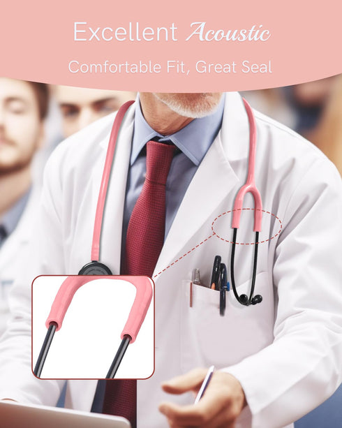 FriCARE Lightweight Stethoscope - Stethoscopes for Nurse Medical Nursing Students - Classic Home Health Diagnostic Kit, StethoMedic Essentials, Li...