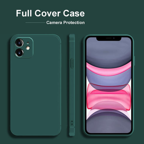 TENOC Phone Case Compatible with iPhone 11, Green Case Anti-Fingerprint Protective Bumper Matte Cover for 6.1 Inch...