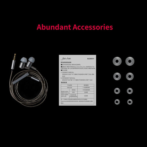 FiiO JadeAudio Headphone Earbuds Wired High Resolution Strong Bass Lossless 1DD for PC/Smartphones/Laptop with Mic JD3 (Silver)......