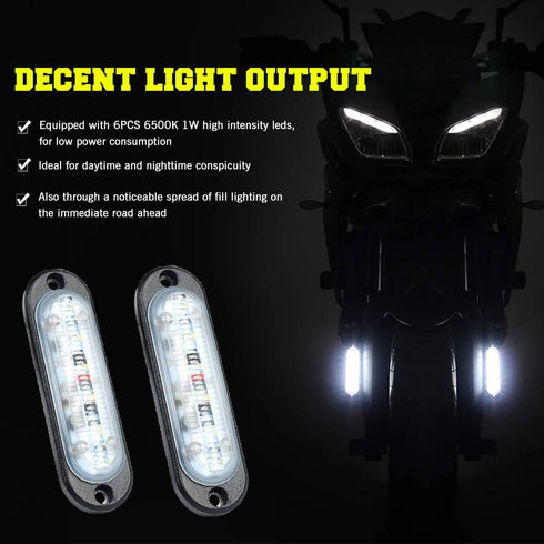 Chelhead Surface Mount Led Lights, Aluminium Base Led Backup Lights 6500K Led Fog Lights or Side Marker Indicator Lights Under Hood Compatible wit...