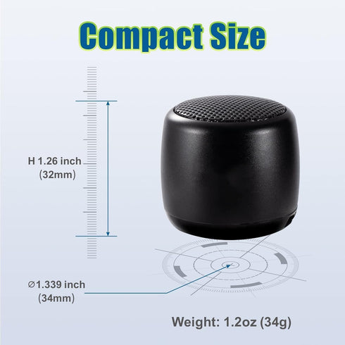 Best Mini Portable Bluetooth Speaker I Smallest Bluetooth Speaker with HD Sound & Bass I Wireless Bluetooth Speakers for Phone/PC/Tablet I Photo S...