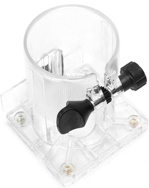 Woodworking Trimmer Router Transparent Plastic Base Power Tool Protective Accessory Base with Adjustment Knob(Thicker)...