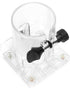 Woodworking Trimmer Router Transparent Plastic Base Power Tool Protective Accessory Base with Adjustment Knob(Thicker)...
