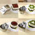 Stainless Steel 3D Cake Molds with Pusher Lifter Cooking Rings Set of 4,Baking Dish Bakeware Tools Cupcake Mold Mousse Ring Cheese Tools Salad Cak...