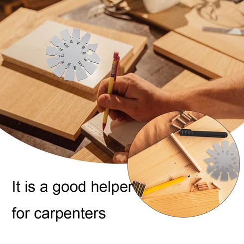Rulers, Squares & Protractors Stainless Steel Bevel Gauge Sturdy 15 Degree to 120 Degree Woodworking Gauge Efficiency Drill Bits Angle Gauge for C...