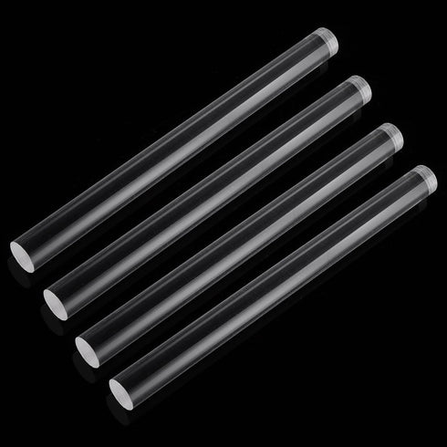 Prasacco 4 Pieces Acrylic Clay Roller, 6.5 x 0.5 Inch Polymer Clay Rod Clear Round Tube Roller Plastic Clay Roller Pin Clay Tools for DIY Handmade...