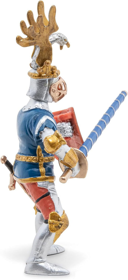 Papo -Hand-Painted - Figurine -Medieval-Fantasy -Blue Knight Fleur de LYS -39788 - Collectible - for Children - Suitable for Boys and Girls - from...