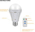 Rechargeable Light Bulbs with Remote Control, 2200mAh Battery Emergency Light Bulb for Power Outage and Camping Outdoor with Remote Control, Dimma...