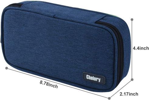 Big Capacity Pencil Case Large Pencil Bag Pouch Pen Case Pencil Marker Holder Stationery Storage Makeup Bag for Office Supplies Adults...