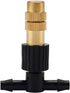 ACBungji 30pcs Brass Misting Nozzles Three-way Connector Drip Irrigation Nozzle 4/7 Inches Adjustable Atomizing Nozzle Cooling Misting System for ...