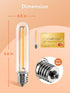 LED Replacement Bulbs 1W T13, 4 Pack Waterproof E12 Screw Base for Outdoor LED String Lights Shatterproof, for Indoor and Outdoor Use...