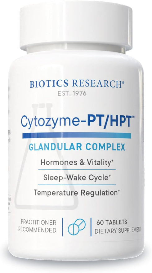 Biotics Research Cytozyme PT HPT Lamb Pituitary/Hypothalamus Complex, Supports Function of The Pituitary Gland and Hypothalamus, Adrenal Health, B...