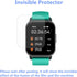 Screen Protector Compatible for Hoxe Y6 Smart Watch 1.85" (6 PACK) Full Coverage Clear TPU, Compatible for Hendari, WeurGhy Y6 Pro, Poounur Y6E Sm...