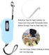 Retractable Dog Pet Leash - Heavy Duty Pet Rope Nylon Reflective Tape(Light blue)...