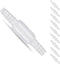 Oxygen Tubing Connectors 360° Swivel Cannula Connector Oxygen Hose Connectors Oxygen Straight Connectors for O2 Tubing Avoid Tube Tangles(White-10...