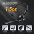 TECKNET Bluetooth Headset, Wireless On Ear Headphones with Noise Cancelling Microphone for Trucker, Hand Free Wireless Headset with Mute Mic for W...