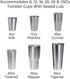 Recoil HBCH Universal Bike Motorcycle Handlebar Cup Holder, Accommodates 8-20Oz Cups and 20-30Oz Humbler Cups, Handlebar Coffee Drink Holder Cruis...