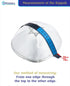Pack of 5-Pcs Hq 20cm Satin/Velvet Kippah with Silver/Gold String+Star of David for Men & Boys, Israel Kippot Bulk...
