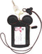 ID Holder With Lanyard Badge Holder,PU Leather newchic Cute Animal Shape neck wallet for Women(Black)...