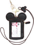 ID Holder With Lanyard Badge Holder,PU Leather newchic Cute Animal Shape neck wallet for Women(Black)...