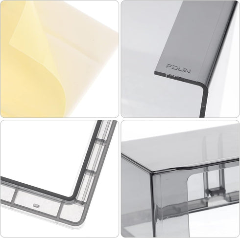 Flip Weatherproof Cover Outlet Cover, 2- Gang Wall Socket Face Plate Panel Box, Outdoor Receptacle Cover Protector, Black...