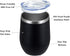MEWAY Stemless 12oz Wine Tumbler Glasses with Lid -Insulated Double Wall Vacuum Stainless Steel Travel Tumbler with Straw,for Woman Under 10 dolla...