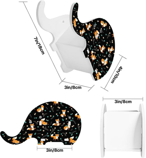 Animal Elephant Pen Pencil Holder Cute Phone Stand Office Accessories Desk Organizer Multifunctional Stationery Box Makeup Storage Presents Decora...