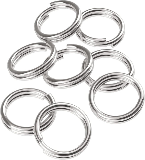 Pawfly 100 Pack 2/5 Inch Mini Split Jump Ring with Double Loops Small Metal Rings Connectors for Jewelry Necklaces Bracelets Earrings Crafts Ornam...