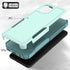 for Galaxy A04e 4G Case,PC+TPU Two-in-one Double-Layer Anti-Fall Mobile Phone case, Mobile Phone Protective case for Samsung Galaxy A04e (Mint Gre...