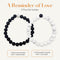Lucky Feather Long Distance Relationships Couples Bracelets - A Reminder of Love and Strength During Time and Distance Apart (2 Piece Set) Couples...