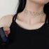 Boho Sequin Choker Necklace Sparkly Lace Clavicle Necklace Short Wide Glitter Collar Necklace Gold Sequin Necklace Chain Jewelry for Women and Gir...