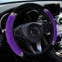 Bling Soft Fluffy Steering Wheel Cover, Rhinestone Auto Elastic 15 Inch Steering Wheel Protector, Sparkly Crystal Diamond for Women Girls, Car Acc...