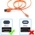 Puiixur USB Fast Power Charger Charging Cable Cord for JBL Wireless Bluetooth Speaker Earphone Headphone Headset Micro-USB, 3.3FT & Orange...
