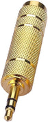 Nightwolf ® 2 Pcs Gold Plated 3.5mm 1/8 Inch Socket to 6.35mm 1/4 inch Male to Female Stereo Audio Jack Headphone Adaptor......