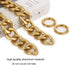 Xiazw DIY Heavy Chunky Aluminum Metal Purse Handle Bag Chains Charms Straps Replacement Handbag Accessories Decoration (Gold)...