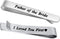 FEELMEM Father of The Bride Gifts to The Man I Love You First Stainless Steel Tie Clips Wedding Tie Bar for Dad Gift...
