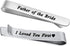FEELMEM Father of The Bride Gifts to The Man I Love You First Stainless Steel Tie Clips Wedding Tie Bar for Dad Gift...