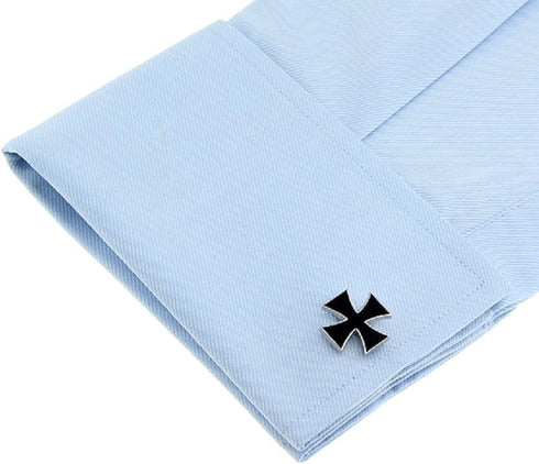 Cross Black Pair Cufflinks in a Presentation Gift Box & Polishing Cloth...