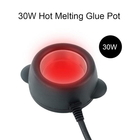 Glue Skillet, Glue Pot Hot Glue Pot Hot Glue Melting Pot Melting Glue Stove DIY for School Handcraft Teaching Repairing, Make Pre-Bonded Hair Exte...
