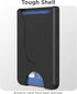 ENCASED Stick On Phone Wallet Card Holder (Compatible with PopSocket) Securely Holds Up To 4 Cards (Black)...