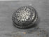 Bezelry 12 Pieces Southwestern Style Flower Pattern Domed Metal Shank Buttons. 22mm (7/8 inch) (Gray Silver)...